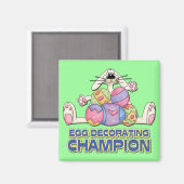エッグ飾のチャンピオン マグネット (正面/裏面)