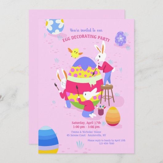 エッグ飾ズ 招待状 (正面/裏面)