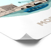 エッサウイラシティ旅行ポスター – モロッコ旅行ポスト ポスター (角)