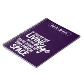 エッジおもしろいことわざパープルやる気を起こさせるに住む ノートブック (左側)