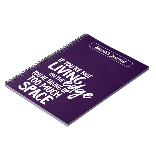 エッジおもしろいことわざパープルやる気を起こさせるに住む ノートブック (左側)