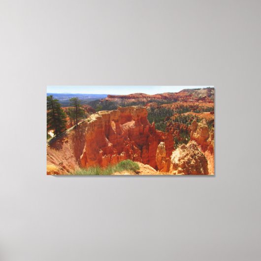 エッジからのビュー：フードゥー キャンバスプリント (正面)