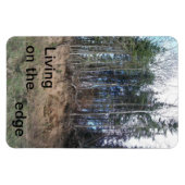 エッジに住む柔軟なフォトマグネット マグネット (横)