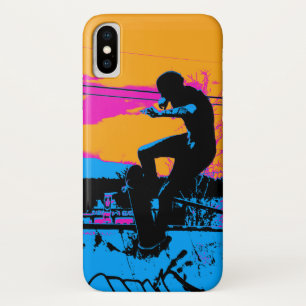エッジに立つスケートボーダー iPhone X ケース