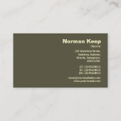 エッジのラベル付きモノグラム – デジタル花崗岩 名刺 (裏面)