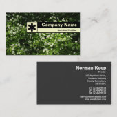 エッジのラベル付き – 野生のニンニク 名刺 (正面/裏面)