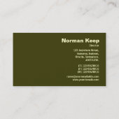 エッジのラベル付け – エイリアン惑星 名刺 (裏面)