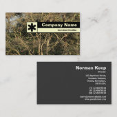 エッジのラベル付け – ゴールデンの枝 名刺 (正面/裏面)