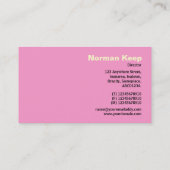 エッジのラベル付け – ピンクブラシ 名刺 (裏面)