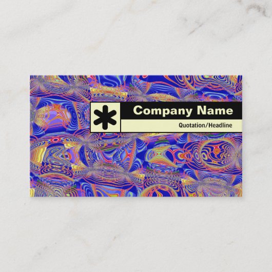 エッジのラベル付け – フラクタル抽象芸術061012a 名刺 (正面)