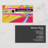 エッジのラベル付け – フラクタル抽象芸術061012e 名刺 (正面/裏面)