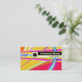 エッジのラベル付け – フラクタル抽象芸術061012e 名刺 (スタンド正面)