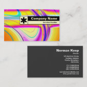 エッジのラベル付け – フラクタル抽象芸術061012f 名刺 (正面/裏面)