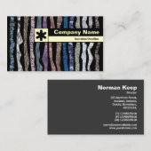 エッジのラベル付け – ミネラストライプル製品 ノートカード (正面/裏面)