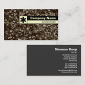 エッジのラベル付け – 花 名刺 (正面/裏面)