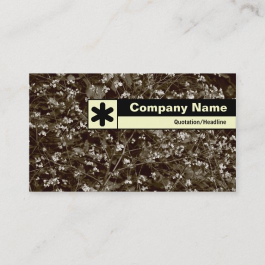 エッジのラベル付け – 花 名刺 (正面)