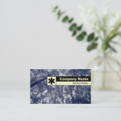 エッジのラベル付け – 青い秋 名刺 (スタンド正面)