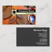 エッジのラベル – お金の色 名刺 (正面/裏面)