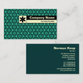 エッジのラベル – Green Star Wheel 名刺 (正面/裏面)