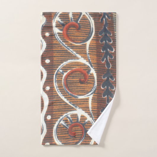 エッジの効いたアフリカのファッションカラー伝統的アートデザイン バスタオルセット (ハンドタオル)