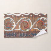 エッジの効いたアフリカのファッションカラー伝統的アートデザイン バスタオルセット (ハンドタオル)