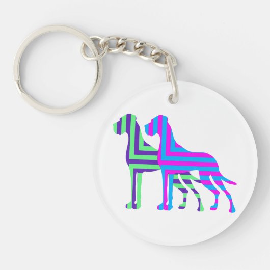 エッジの大きな落ち込み キーホルダー (正面)