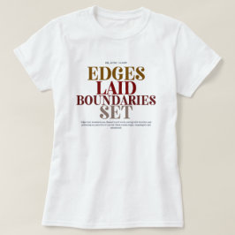エッジを整え境界線を設定する ブラックヘア グラフィックTシャツ Tシャツ