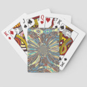 エッジィなアフリカンアーバンポップアート抽象オプチカルデザイン トランプ (裏面)