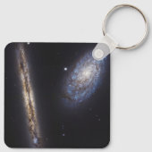 エッジオン銀河系Ngc 4302 & Tilt銀河系Ngc 4298 キーホルダー (裏面)