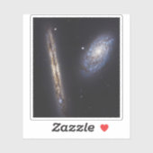 エッジオン銀河系Ngc 4302 & Tilt銀河系Ngc 4298 シール (シート)