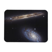 エッジオン銀河系Ngc 4302 & Tilt銀河系Ngc 4298 マグネット (横)