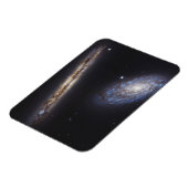 エッジオン銀河系Ngc 4302 & Tilt銀河系Ngc 4298 マグネット (左側)