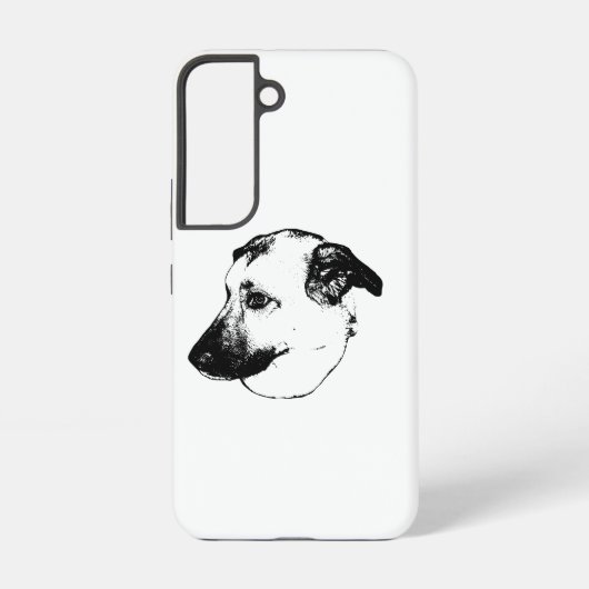 エッジガード 犬 アートケース SAMSUNG GALAXYケース (裏面)