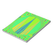 エッジジックジオメトリックネオンデザイン ノートパッド (回転)