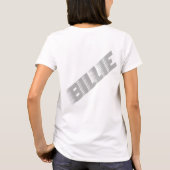 エッジネオングリーン抽象芸術ユニセックスアートTシャツ Tシャツ (裏面)