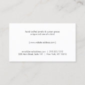 エッジバラ金ゴールド三角形ロゴホワイトマーブル 名刺 (裏面)