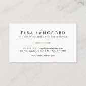 エッジボヘミフェイクアン金ゴールド矢印文字II 名刺 (裏面)