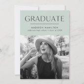 エッジモダンミント写真卒業 案内状 (正面)