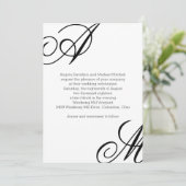 エッジモダンモノグラム結婚ズ 招待状 (スタンド正面)