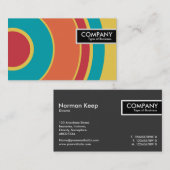 エッジラベルカラフル – 円05 名刺 (正面/裏面)