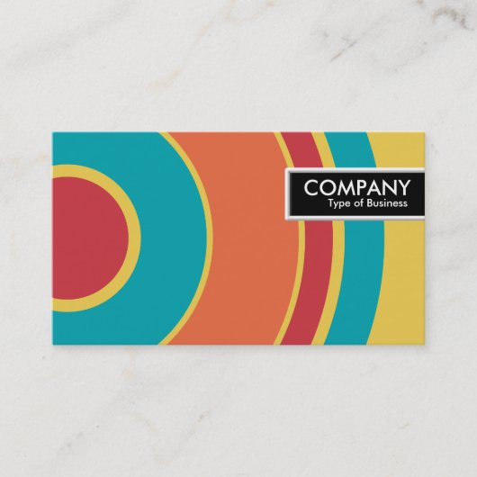 エッジラベルカラフル – 円05 名刺 (正面)