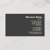 エッジラベル付きモノグラム – パターン140617 名刺 (裏面)