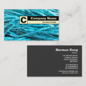 エッジラベル付きモノグラム – ビードブライド 名刺 (正面/裏面)