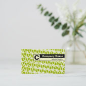 エッジラベル付きモノグラム – 抽象芸術080716(8) 名刺 (スタンド正面)