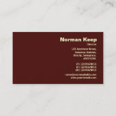 エッジラベル付きモノグラム – 火星サンドストーム 名刺 (裏面)