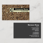 エッジラベル付きモノグラム – Rye Bread 名刺 (正面/裏面)