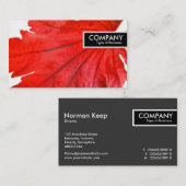 エッジラベル日本の – メープルリーフ 名刺 (正面/裏面)