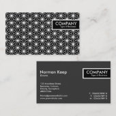 エッジラベル – アサノハパターン 名刺 (正面/裏面)