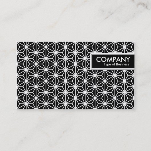 エッジラベル – アサノハパターン 名刺 (正面)