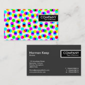 エッジラベル – カラーハーフトーンパターン 名刺 (正面/裏面)
